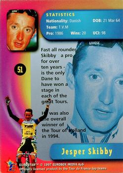 1997 Eurostar Tour de France #51 Jesper Skibby Back